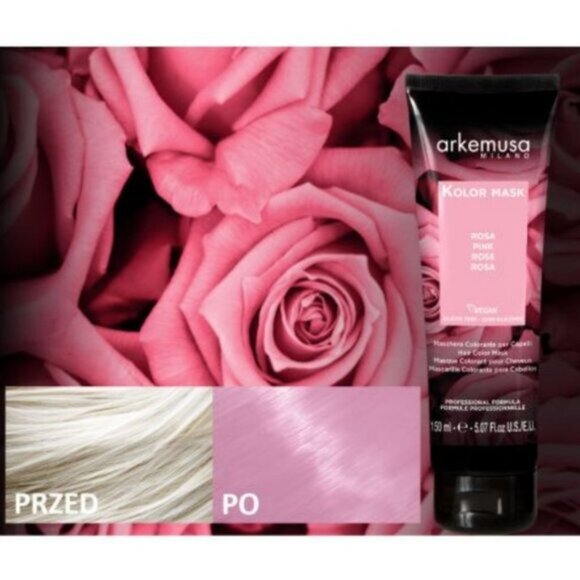 ARKEMUSA Milano Italy- "PINK" Vegan Professional Color Mask- 150ml - Picture 4 of 9